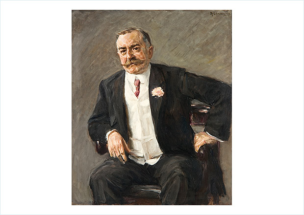 Sammlung Bayer: Max Liebermann Max Liebermann, Bildnis des Industriellen Geheimrat Friedrich Carl Duisberg, 1909, Öl auf Leinwand, 110 x 90 cm © Bayer AG